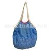 Em Estoque Forro Dobrável Algodão Bolsa de Malha Grande Fruta Algodão Bolsa de Malha Algodão Puro Tote Bolsa de Malha Sacola de Compras Tecida