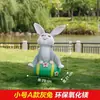Enfeites de Coelho de Desenho Animado Esculturas para Paisagismo de Jardim Externo Decorações para Jardim de Vila Pátio Creche
