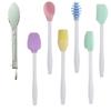 Mini espátula de silicona para hornear, 7 piezas, para crema de pasteles, batidor de huevos, palito de miel, cepillo de barbacoa para cocina infantil