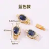 Chapado en Oro Real de 18K Color Duradero Broche de Piedras de Zirconia Completa Pulsera DIY Hecha a Mano Joyería Conector de Broche para Collar de Perlas