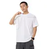 Camiseta de Manga Corta para Hombre Xintang Verano Transpirable Cuello Redondo Color Sólido Casual Holgada Venta al por Mayor