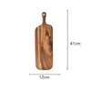 Tabla de cortar de madera de acacia superventas transfronteriza, tabla de cortar de madera maciza para cocina casera, tabla para bistec, tabla para pizza, bandeja para pan