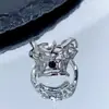 Anillo de Halloween Transfronterizo Araña Cuervo Fantasma Calabaza Hueso Fantasma Anillo Personalizado Oscuro Nicho Punk para Mujeres