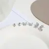 Pendientes Geométricos de Múltiples Piezas Inspirados en el Diseño para Mujer, Moda Versátil de Lujo Ligero de Nicho, Accesorios Electrochapados Ecológicos de Yiwu al por Mayor
