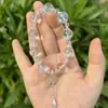 Pulsera de Cristal Blanco Natural, Pulsera de Calabaza de Cristal de Transferencia, Nuevo Estilo Chino de Alta Gama, Regalo para Niñas y Mejores Amigas, Mayoreo