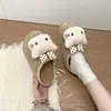 Lindos Zapatos Birkenstock de Encaje, Medias Zapatillas con Puntera para Mujer, Nuevos Zapatos de Algodón Birkenstock con Suela Gruesa para Aumentar la Altura, Otoño e Invierno 2025