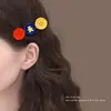 Presilhas de Cabelo Coloridas Dopamina de Alta Qualidade Estilo Coreano para Mulheres, Franjas Laterais, Grampos de Pato Doces, Acessórios de Cabelo