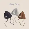 Gorros Infantiles Otoño e Invierno Moda Tendencia Lindos Gorros de Punto para Proteger las Orejas para Niños y Niñas Elegantes Cálidos Gorros de Lana con Chupete Tendencia
