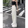 Jeans Blancos de Cintura Alta Pierna Recta para Mujer Delgados Verano 2023 Nuevos Holgados con Caída Pierna Estrecha Ancha Pantalones de Piso
