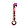 Brinquedos sexuais femininos masturbação vara SM plugue anal massagem vaginal vara de volta tribunal brinquedo cristal vidro pênis cabelo