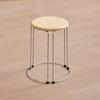 Banco de Madera Maciza Taburete Apilable de Acero Inoxidable Silla de Hierro Forjado Banco Taburete Grueso para Mesa de Comedor Doméstico Taburete de Plástico