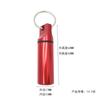 Llavero de Cartucho de Aleación de Aluminio Redondo de Cabeza Plana Más Vendido Lata de Empaque de Tapón para los Oídos Metálico Botella de Aluminio de Almacenamiento Impermeable
