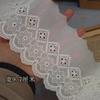 Tela de Tencel de Alta Gama Hilo de Algodón Bordado Flor Encaje Ropa Faldas Accesorios DIY Puño de Ropa Materiales para Coser
