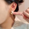 Pendientes de perla retro francesa con diseño de nicho esmaltado de alta calidad, elegantes y combinables, de plata 925 para mujer.