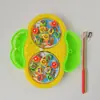 Juguete de pesca con mecanismo de cuerda transfronterizo Mini tamaño pequeño máquina de juego de pesca interacción padre-hijo para niños