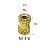 Tuerca de Cobre Termofusible Moleteada M4, Tuerca Moleteada Patrón Piña, Tuerca Moleteada Termofusible, Tuerca Moleteada Estampada, Tapa de Tuerca