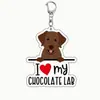 Llavero de Perro Mascota Acrílico Color Impreso En Stock Transfronterizo Regalo Pequeño Creativo