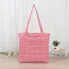 Bolsa de Lona para Tutoria de Alunos Personalizada Multi-Estilo Estampada Costura Desenho Animado Bolsa de Algodão Bolsa de Ombro Única Bolsa de Compras