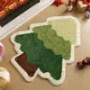 Alternativa de caxemira sintética felpudo tapete irregular tapete de árvore de Natal tapete de banheiro tapete de entrada tapete de decoração de feriado