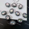 Nueva Caja Mágica Redonda de Mariposa Corazón Estrella de Cinco Puntas Anillo Espaciador de Cuentas de Ocho Agujeros Superficie DIY Accesorios para Pulseras y Collares