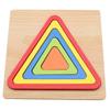 Juguetes de madera para bebés y niños pequeños que fomentan la inteligencia, formas geométricas, tablero de agarre manual, rompecabezas tridimensional de madera de 1 a 3 años.