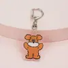 Mochila Escolar Suave Linda Conejo Lindo Dibujo Animado Colgante Accesorios de Regalo Cachorro Coreano Llavero de Acrílico Venta al por Mayor
