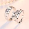 Nuevo anillo de pareja elegante corona de moda AliExpress anillo para hombre y mujer anillo corona anillo anillo joyería de plata al por mayor