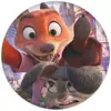 Insignias Periféricas de Zootopia 2, Insignias de Hojalata, Llaveros de Espejo Redondo Pequeño, Accesorios de Colgante Lindos