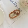Pasador de Ganchillo de Lana Hecho a Mano DIY Orejas de Conejo Lindas Pasador Estéreo de Hierba Flor Pasador BB de Lana Hecho a Mano