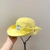 Sombrero Infantil Estilo Coreano Primavera Verano Secado Rápido Sombrero de Pescador Sombrero Protector Solar para Bebé Niños y Niñas Sombrero de Sol para Viaje