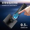 Cerradura de Huella Dactilar para Puerta de Apartamento de Madera con Forma de Bola, Cerradura Inteligente de Tres Barras para Interiores, Bluetooth, Contraseña, App Tuya, Cerradura Electrónica, Cerradura Inteligente
