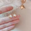 Pendientes de Perlas de Corea del Sur con Aguja de Plata S925 para Mujer Diseño Nicho Retro Francés Lujo Ligero Elegante Elegante Elegante Pendientes