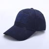 Gorra de visera bordada tridimensional transfronteriza bandera estadounidense gorra de béisbol bordada primavera y otoño parte superior dura sombrero parasol para hombres y mujeres al por mayor