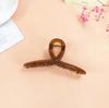 Estilo coreano Morandi Color Plus Size Cross Grab Clip Sweet Girl Summer Jelly Color Elegante Multi-volume Shark Clip