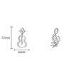 Aretes Asimétricos de Nota para Mujer Mini Pequeños y Exquisitos Aretes de Diseño de Nicho con Sentido Distintivos Aretes Combinables