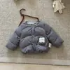 Chamarra ligera de plumas para bebé niña con cuello redondo, nueva prenda de abrigo de otoño e invierno para bebés y niños pequeños, chamarra ligera de plumas para que las niñas la usen al aire libre