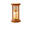 Reloj de Arena Temporizador de Arena de 1/3/5 Minutos Regalo Creativo Personalizado Estilo Japonés Hogar Adornos de Reloj de Arena de Madera