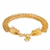 Pulseira de torneira de moda artesanal banhada a ouro do Vietnã pulseira de cobre banhada a ouro 24k pulseira de torneira auspiciosa