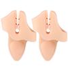Clip paraChanclas de Doble Agujero Divisor de Dedos del Pie Clip para Sandalias Zapatillas Almohadilla para el Pie Espesada Absorbente de Impacto Masajeador Separador