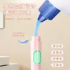 Cepillo de inodoro de ventosa relleno de líquido para uso doméstico, sin puntos ciegos, montado en la pared, especializado para limpiar, elimina el sarro, cepillo de baño duradero
