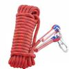 Tendedero transfronterizo con núcleo de alambre de acero engrosado, cuerda de nailon para camping al aire libre con ganchos dobles, cuerda tensora de un tirón para exteriores