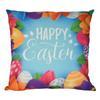 Almohada de Huevo de Pascua Transfronteriza Funda de Almohada de Lino Cubierta de Cojín Estilo Ins Conejo Funda de Almohada para Cabecera de Sofá Dropshipping