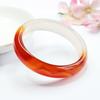 Pulseira de Ágata Vermelha Natural Gelatina de Lichia Calcedônia Gradiente Joias Transmissão ao Vivo Atacado Dropshipping S2042013