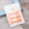 Dopamina estilo coreano simples sem costura clipe lateral marrom leite grampo de cabelo feminino franja lateral clipe de cabelo acessório de cabeça grampo de cabelo para cabelo quebrado