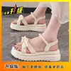 Sandalias Romanas para Mujer, Moda Verano 2026 Nuevo Versátil Estilo Hada Tacones Altos de Suela Gruesa Zapatos de Plataforma para Mujer
