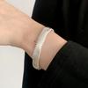 Exquisitos Brazaletes de Encaje Cepillado para Mujer, Elegantes y Versátiles, con un Estilo Fresco y Único, Anillos Irregulares, Joyería de Moda Apilable