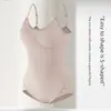 Ropa interior moldeadora sin costuras transfronteriza, body tipo camisola corsé con control de abdomen, body tipo tanga, talla grande con diseño ahuecado para levantar glúteos y estilizar la cintura