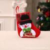Meias de Natal Transfronteiriças Saco de Presente de Natal Meias Pequenas de Natal Pingente Saco Decoração Pendurada para Árvore de Natal