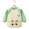 Babero para bebé, ropa para comer de niños, bata impermeable y anti-manchas de manga larga, babero para alimentación de bebés, ropa de alimentación lavable