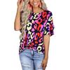 Camiseta de manga corta con cuello redondo informal para mujer europea y americana de verano de Amazon eBay transfronterizo para mujer